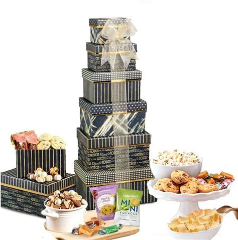 Gourmet Gift Baskets' Birthday Celebration Tower