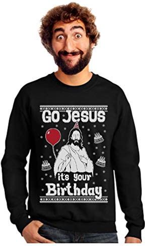 Tstars Go Jesus It's Your Birthday Ugly Christmas Sweater