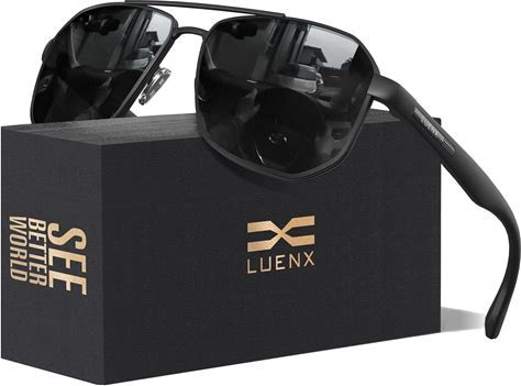 LUENX Men's Aviator Sunglasses