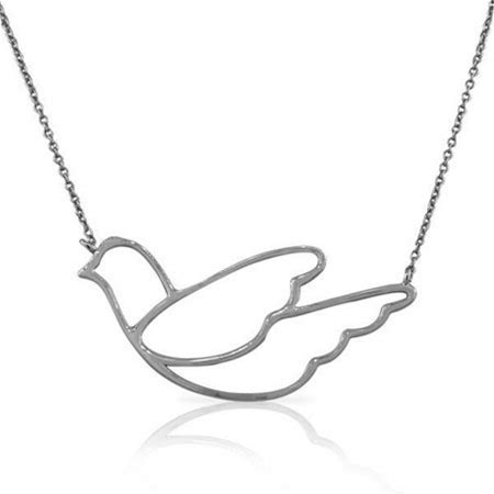 Bling Jewelry Sterling Silver Bird Pendant